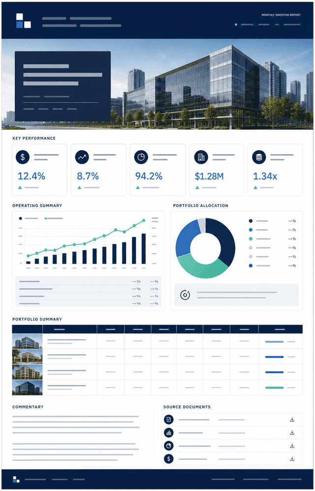 Monthly investor report