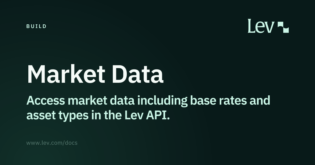 Market Data · Lev Docs