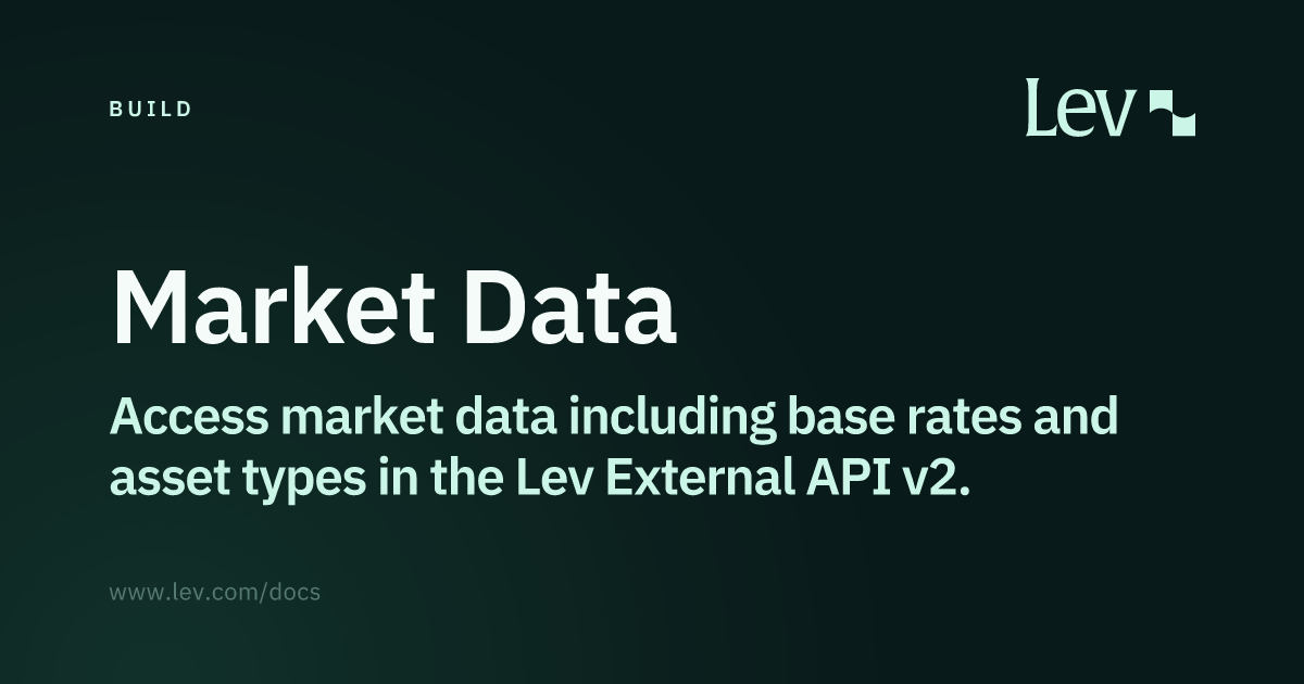 Market Data · Lev Docs