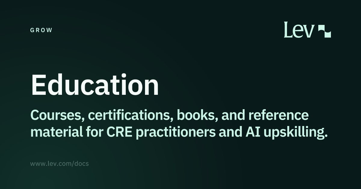 Education · Grow · Lev Docs