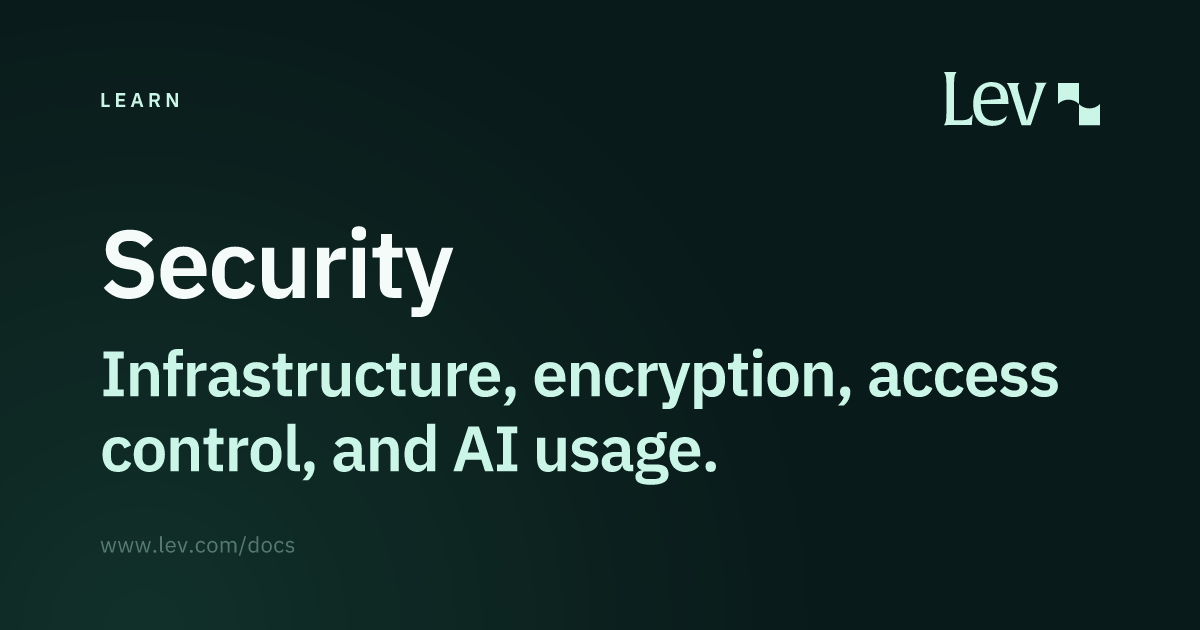 Security · Lev Docs