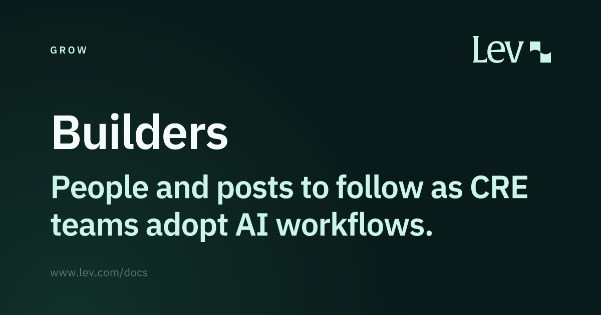 Builders · Grow · Lev Docs