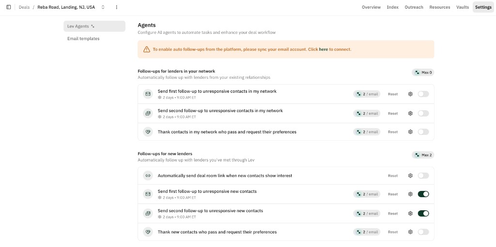 Launching a Deal · Learn · Lev Docs