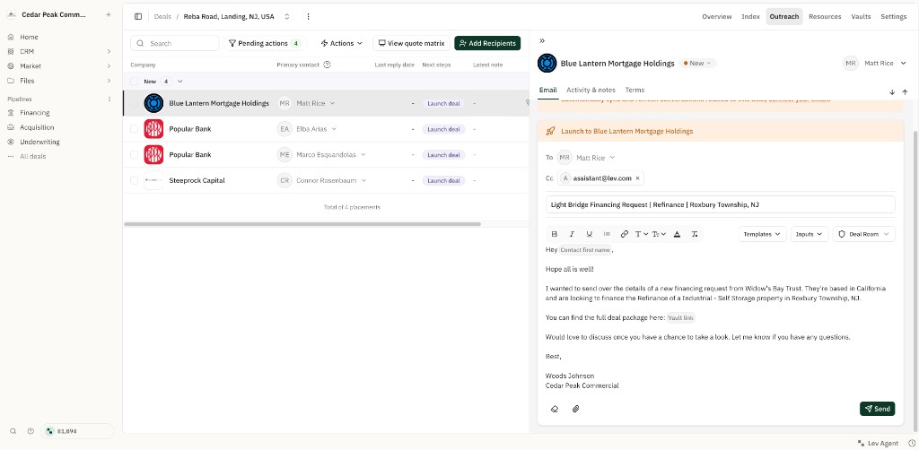 Launching a Deal · Learn · Lev Docs